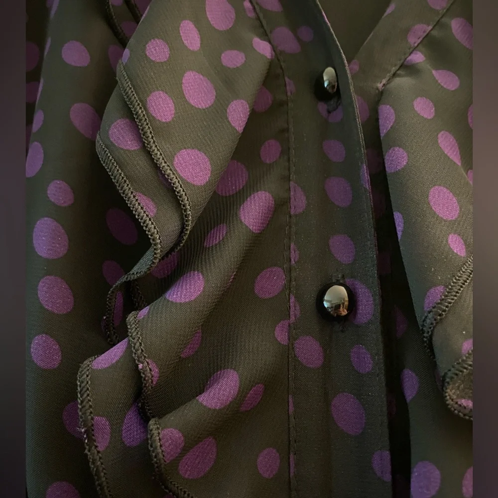 💜 Belted Polkadot Dress - Picture 14 of 14